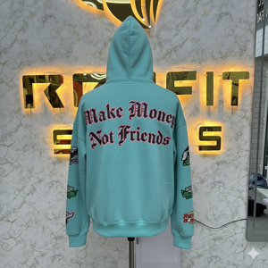 Sweat à capuche à fermeture éclair avec étiquette personnalisée de haute qualité, prix de gros, imprimé en relief, fabriqué en usine, prix bas, sweat à capuche pour hommes, sweat à capuche pour hommes - Product Image 2