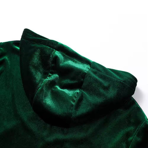 เสื้อฮู้ดกำมะหยี่แบบสวมหัวสำหรับผู้ชายเสื้อมีฮู้ดแบบสวมหัวมีกระเป๋าด้านหน้าสองช่อง - Product Image 5