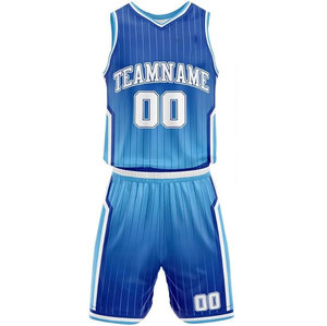 Ensemble d'uniformes de basketball personnalisables pour adultes – Kit d'été respirant avec options de nom d'équipe, sublimation, option grande taille, antibactérien - Product Image 3