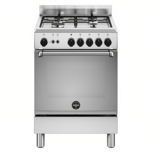 Cocina de gas de 4 quemadores con horno a gas AMERICANA AMN664GXV 24 Inox Clase A+ (59,5x60x85,3cm) - Product Image 2