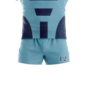 Custom Team Rugby Uniform For Men Breathable Polyester Fabric <b>Sports</b> <b>Jersey</b> With Shorts Durable Comfortable Outfit - Product Image 6