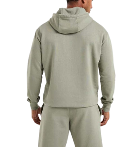 Conjunto Deportivo de Sudadera con Capucha y Pantalones Cortos de Felpa Francesa, Lavado Ácido, Estilo Urbano, Ajuste Regular, Reversible, Cortavientos, Antibacteriano - Product Image 4