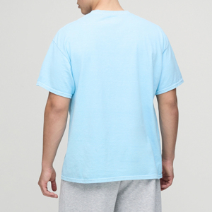 Logotipo personalizado al por mayor personalizado de alta calidad de gran tamaño impreso Hip Hop Street Wear Drop Shoulder camiseta para hombres - Product Image 4