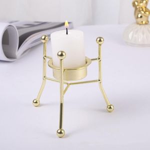 Multi Tier Metal Candle Holder For Centerpieces <b>Offering</b> Height Contrast And Beautiful Candle Arrangement For Events - Product Image 1