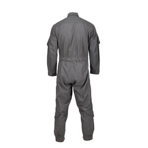 Grey-Color Flight Suit High Quality Mental-Zipper Factory Supply-Flight Suit Coverall Flight Suit For Men - Product Image 6