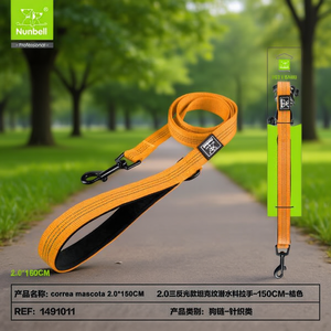 Guinzaglio per Cani in Neoprene Tripla Riflettente con Motivo Tank per Addestramento e Comportamento degli Animali Domestici - Product Image 3