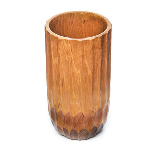 ถ้วยดื่มไม้สักร่องขนาดเล็ก - Product Image 1