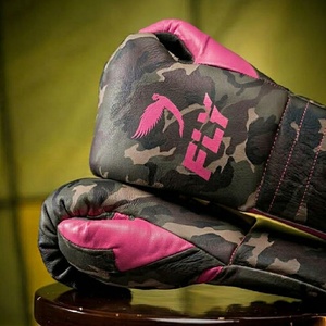 Guantes de Boxeo Profesionales Premium con Logotipo Personalizado, de Cuero Genuino de Alta Calidad, con Cierre de Cordones y Protección UV para Adultos - Product Image 5