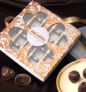 Wholesale Custom Printed Luxury Bookshaped Folded Chocolate Packaging Boxes Bulk Cardboard Magnetic Gift Packaging Chocolate Box - Product Image 3