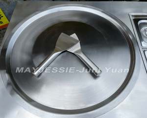 Machine à glace à yaourt frit en fer à frire à double poêle - Product Image 5