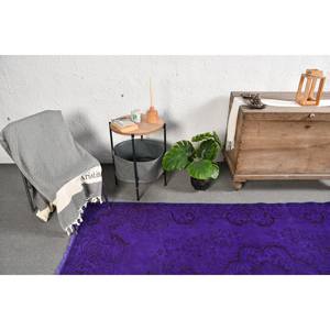 Alfombra de lana turca vintage de 4 pies x 8,5 pies, área grande, diseño de retazos de gran tamaño, látex para habitación de adolescentes, rompecabezas rectangular, pasillo - Product Image 3