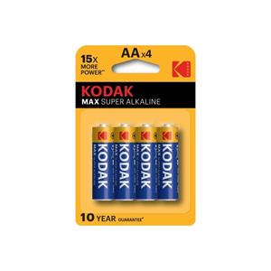 Kodak Max batterie penna Super alcalina 4 AA