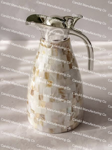 Tetera de Alta Calidad con Incrustaciones de Madreperla, Estilo Árabe, para Té y Café, Jarra Decorativa con Incrustaciones de Concha, por Candid mfg co - Product Image 3