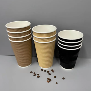 Vasos de papel desechables de colores-Precio de fabricación de vasos de papel desechables a la venta libre de impuestos - Product Image 1