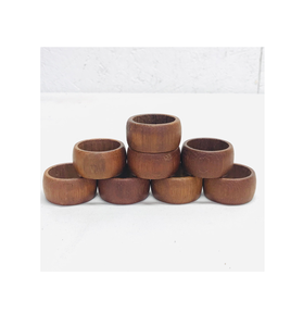 100% Porte-rond de serviette en bois de la meilleure qualité pour brillant poli avec 2 pièces de design différentes avec artisanat naturel - Product Image 5