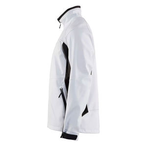 Veste Softshell en toile d'hiver de haute qualité pour hommes, vente en gros, décontractée, fermeture éclair avant, coupe-vent, imperméable, écologique, haute rue - Product Image 3