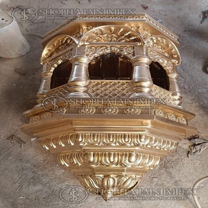 กรอบหน้าต่างทองแกะสลักราชวัตสำหรับตกแต่งงานแต่งงาน - Product Image 2