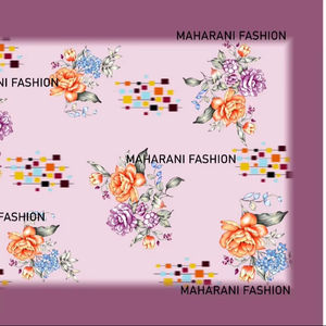 Poliéster ligero ecológico orgánico/Tela de gasa metálica Dupatta estampado de flores pequeñas diseño elegante transpirable para - Product Image 2