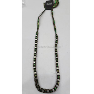 Collar Largo de Resina Hecho a Mano en India, Diseño Moderno y Fusionado, para Mujeres y Niñas, Ideal para Bodas y Fiestas - Product Image 2