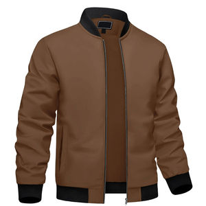 Chaqueta Bomber Acolchada para Hombre, Cuello Alto, Cierre de Cremallera, Estilo Casual Urbano para Otoño e Invierno - Product Image 4