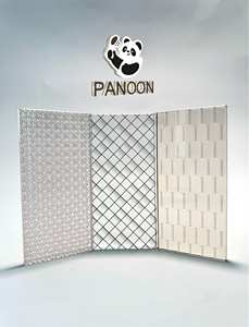 Clear Modern Laminated Glass with Crisscross Pattern <b>for</b> Industrial Decoration Residential Office Projects | 4-Year Warranty - Product Image 2