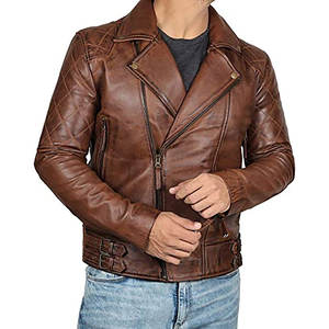 Chaqueta Bomber para Hombre, Estilo Casual Vintage, Talla Grande, Holgada, Cortavientos, Transpirable, Marrón, Elegante, Hecha a Mano - Product Image 1