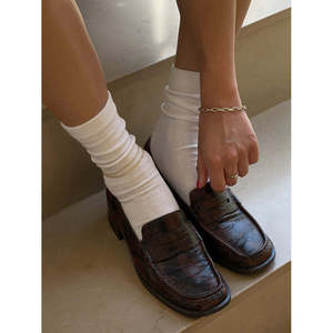 Gold and Rhodium Plated Anklet with Ball Pattern Elegant <b>Rope</b> <b>Chain</b> Jewelry for Party Occasions - Product Image 4