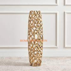 Vases et pots à fleurs en aluminium et métal plaqué or Vase et pot d'intérieur de mariage de conception admirable avec la meilleure qualité à bas prix - Product Image 2