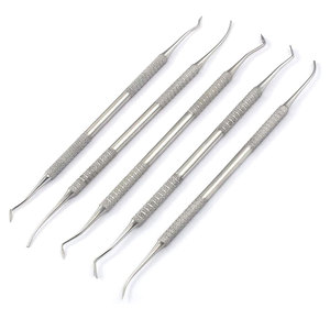 Juego de 5 talladores de cera manuales de acero inoxidable PK Thomas 1-5 instrumentos de laboratorio dental certificados CE para modelar y esculpir - Product Image 1