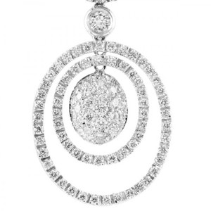 Fine Jewelry Oval And Round Brilliant Cut Diamond Dangle <b>Earring</b> Designer 18K White Gold Luxury Dangle <b>Drop</b> <b>Earring</b> for Women - Product Image 3