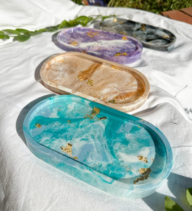 Plateau en résine de qualité supérieure, plateau de service luxueux en résine pour servir le petit-déjeuner, le déjeuner, la vaisselle, les restaurants, les hôtels, la cuisine. - Product Image 1