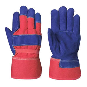 2025 OEM Split Gris Cuir Travail Industriel Gants De Soudage Double Paume Anti-Coupure Protection Anti-Chimique Résistant À La Déchirure - Product Image 1