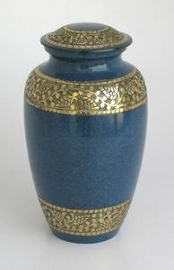 Fournitures funéraires à texture classique Urnes de haute qualité pour les cendres humaines des fabricants d'artisanat indien en métal à bas prix - Product Image 3