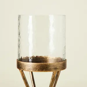 ชุดเชิงเทียนโลหะสีทองสำหรับตกแต่งโต๊ะ3ชิ้น - Product Image 2