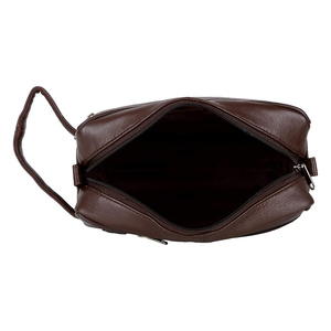 Luxury <b>Large</b> Travel Portable Makeup Zipper <b>Wash</b> <b>Bag</b> <b>Men</b> and Women Cosmetic <b>Bags</b> & Cases Made of Durable Leather - Product Image 6