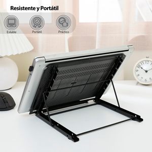 Bluelander Portable Laptop <b>Tablet</b> <b>Stand</b> 6 Adjustable Angles Wooden Luxury Modern Simple Design Foldable for Home Office Use - Product Image 1