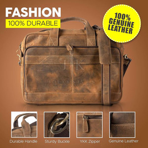 High Quality Professional Made Genuine <b>Leather</b> Modern <b>Laptop</b> <b>Bags</b> with Custom Logo Eco-Friendly Durable Waterproof New Arrival - Product Image 6