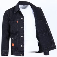 Chaqueta Vaquera Clásica Personalizada de Alta Calidad para Hombre 2025, Talla Grande, Unisex, Tejida, con un Solo Botón, Exterior de Poliéster, Forro de Algodón, de Secado Rápido