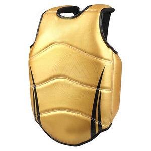 Protector de pecho de cuero para hombre para Kick Boxing MMA Muay Thai Sports Karate Dummy Type - Product Image 1