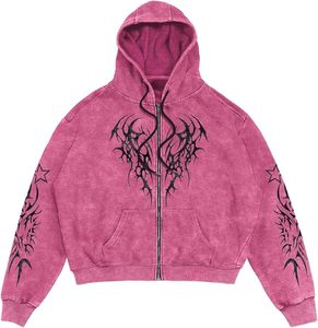 Sweat à capuche personnalisé, sweat à capuche délavé à l'acide, logo imprimé à l'écran, molleton lourd en tissu éponge français, sweat à capuche vintage délavé - Product Image 1