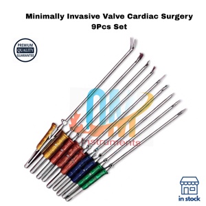Ensemble d'instruments de chirurgie cardiaque manuelle minimalement invasive certifié ISO13485, 9 pièces de qualité supérieure, outils chirurgicaux de haute qualité - Product Image 2