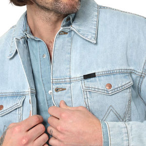 2025 High Street Customizable <b>Lightweight</b> <b>Men's</b> Denim <b>Jacket</b> Online <b>Sale</b> OEM Serviced for Winter - Product Image 2