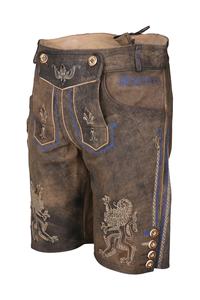 Alta calidad alemán Trachten bávaro Lederhosen Oktoberfest Kurz cabra Suede Lederhose 2025 - Product Image 3
