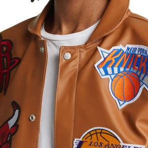 Chaqueta Bomber Varsity con Parches Bordados para Hombre, Invierno, Totalmente Personalizada, Algodón/Lana de Alta Calidad, Secado Rápido, Transpirable - Product Image 5