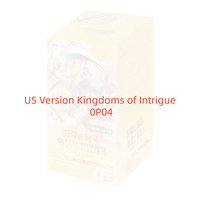 Boîte de boosters Kingdoms of Intrigue 0P-04, 24 paquets scellés de cartes à collectionner TCG, cartes de jeu de collection sur le thème de l'anime