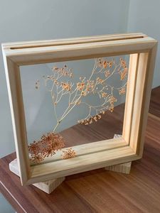 CADRE PHOTO EN BOIS PERSONNALISÉ LIÉ CADRE PHOTO MARRON Cadres Photo Rustiques en Bois Massif Affichage pour Décoration Murale - Product Image 5