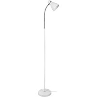 BEL AIR HOME Megara 155 cm Lampadaire en métal blanc avec douille E-27 pour éclairage élégant Polyvalent et élégant