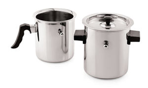 Stainless Steel Single Layer Milk Boiler Storage with Single Bakelite Handle Eco-Friendly Home Kitchen Use with & Without <b>Cover</b> - Product Image 2