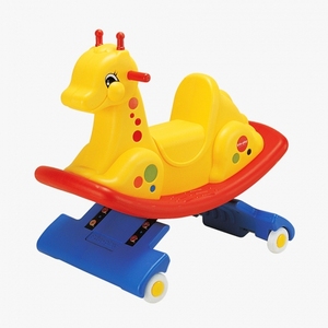 Kukutoys Edu-play Printemps Girafe Jeu d'intérieur Cheval sautant voir-scie jouets en plastique - Product Image 1