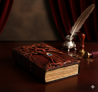 Nouveau livre de sorts Hocus Pocus, couverture rigide en cuir, journal cousu, papier vintage à bords festonnés, Grimoire, cadeau sorcellerie